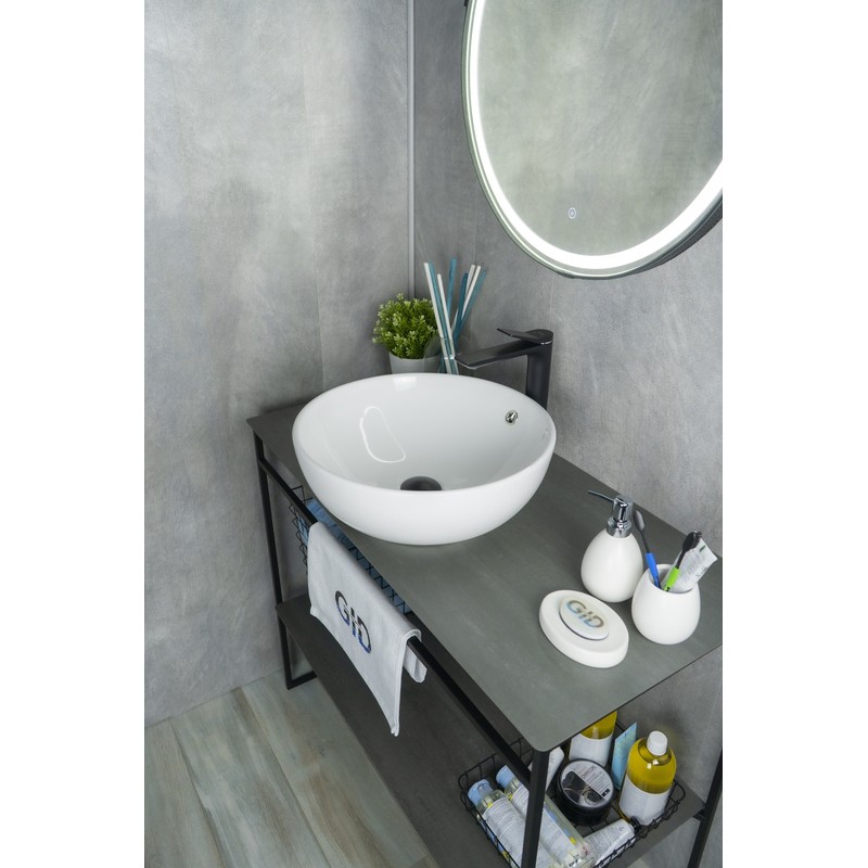 Раковина Gid N9003a 51103 накладная белая 43x43x17.5