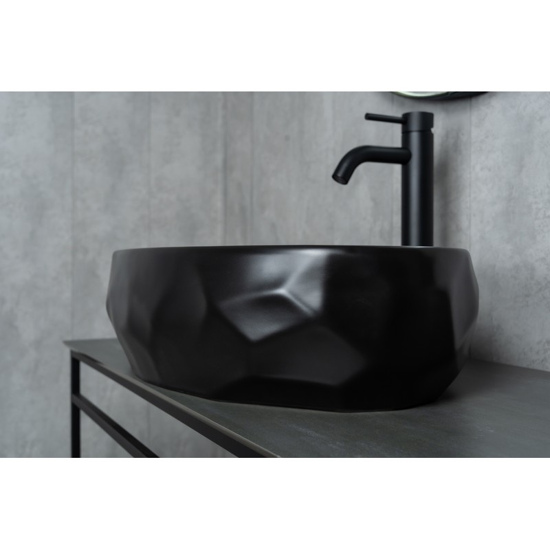 Раковина Gid Bm9030wx 53385 накладная черная матовая 60x40x15