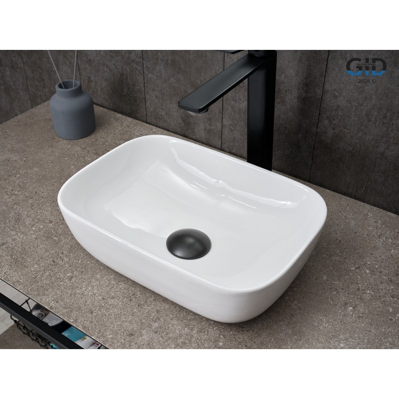 Раковина Gid N1334 51237 накладная белая 36x25x11.5