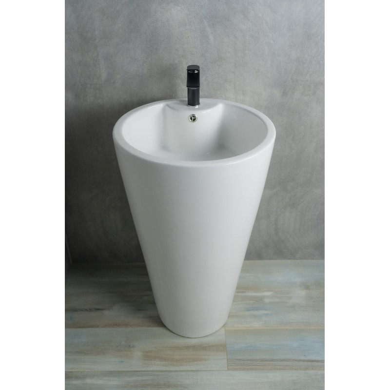 Раковина Gid Nb136 81105 накладная белая 50x53x80