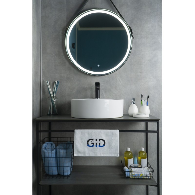 Раковина Gid N9008b 51104 накладная белая 46x46x16