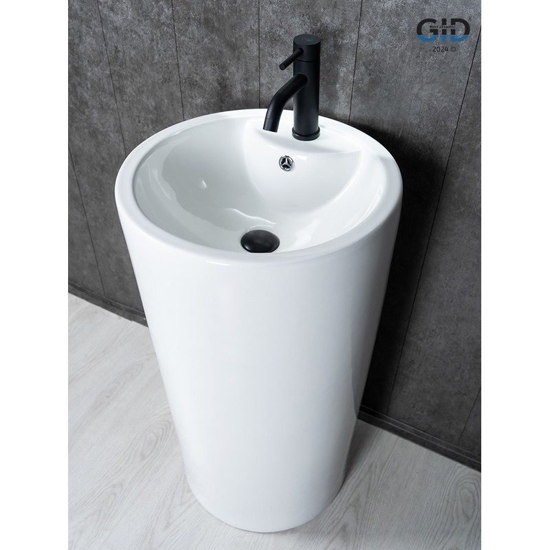 Раковина Gid Nb135 81102 накладная белая 46x46x86