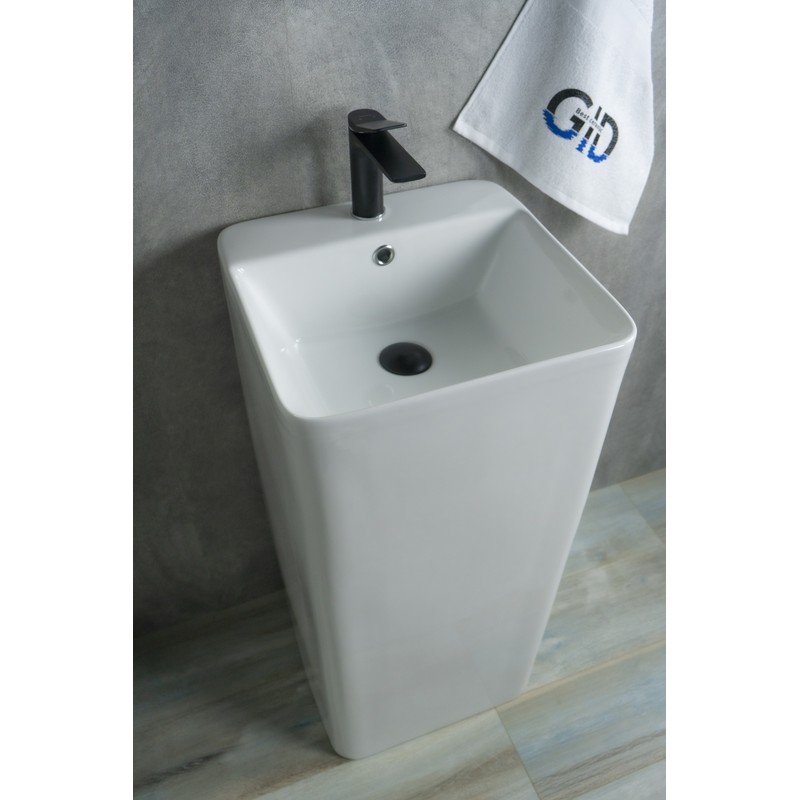 Раковина Gid Nb148 81117 накладная белая 42x41x86