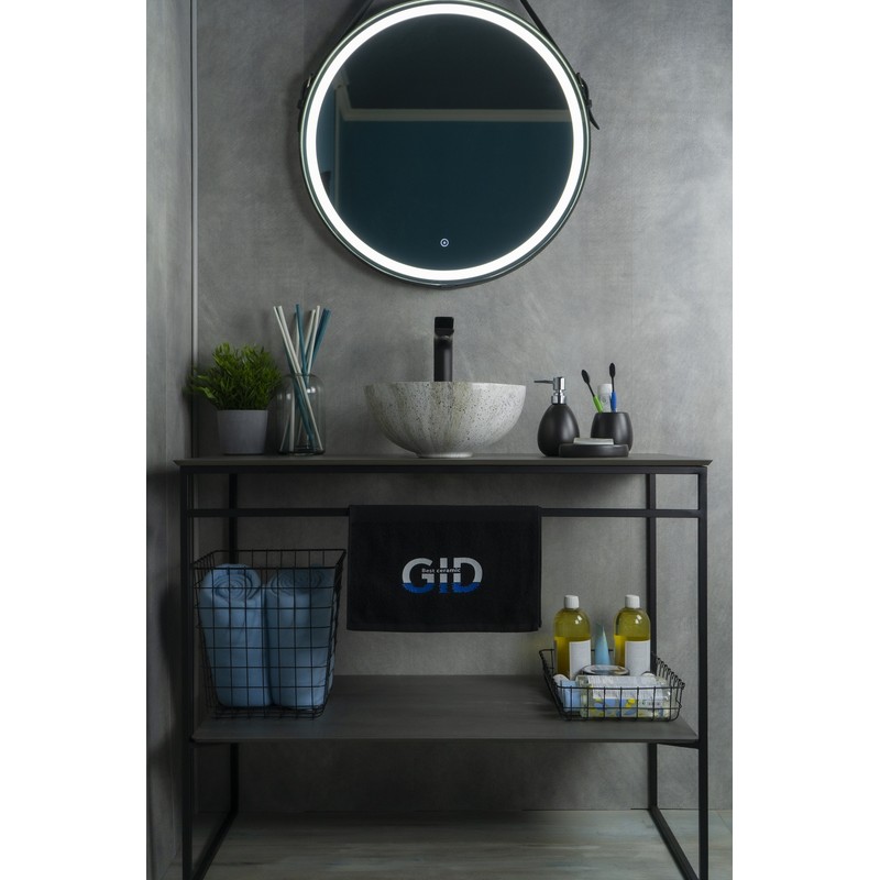 Раковина Gid Mnc487 54435 накладная под камень глянцевая 32x32x14