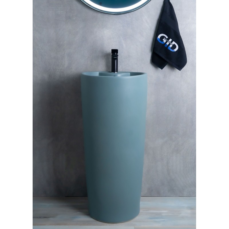 Раковина Gid Nb131gm (зеленая хаки) 81116 накладная зеленая хаки 40x40x84