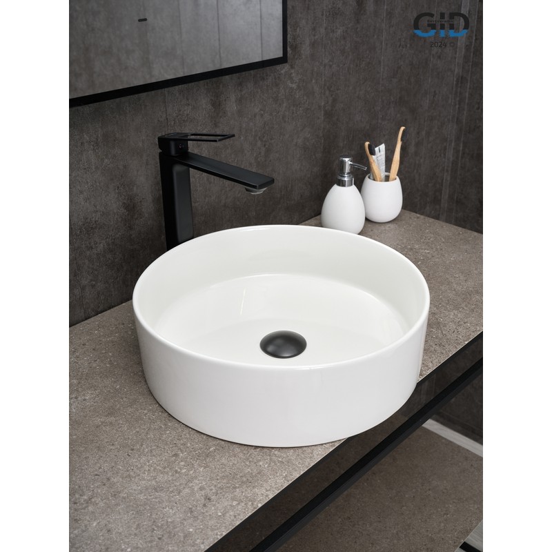 Раковина Gid N9423 51143 накладная белая 40x40x12