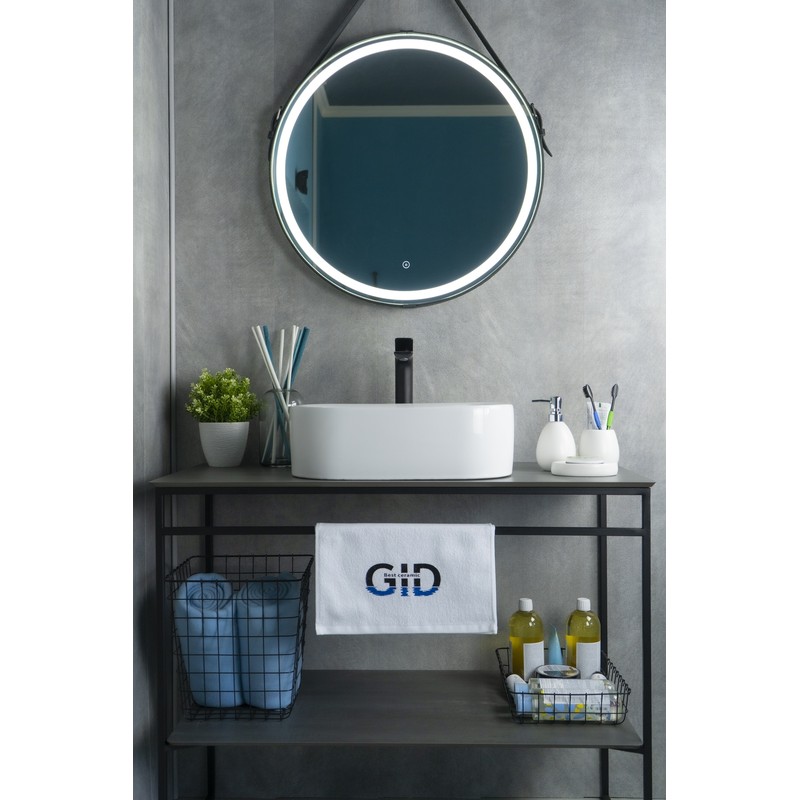 Раковина Gid N9266 51173 накладная белая 47x34x15