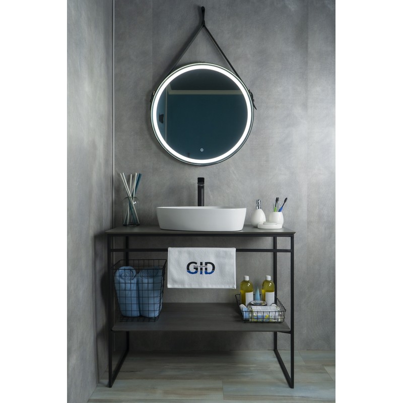 Раковина Gid N9386 51139 накладная белая 50x40x12