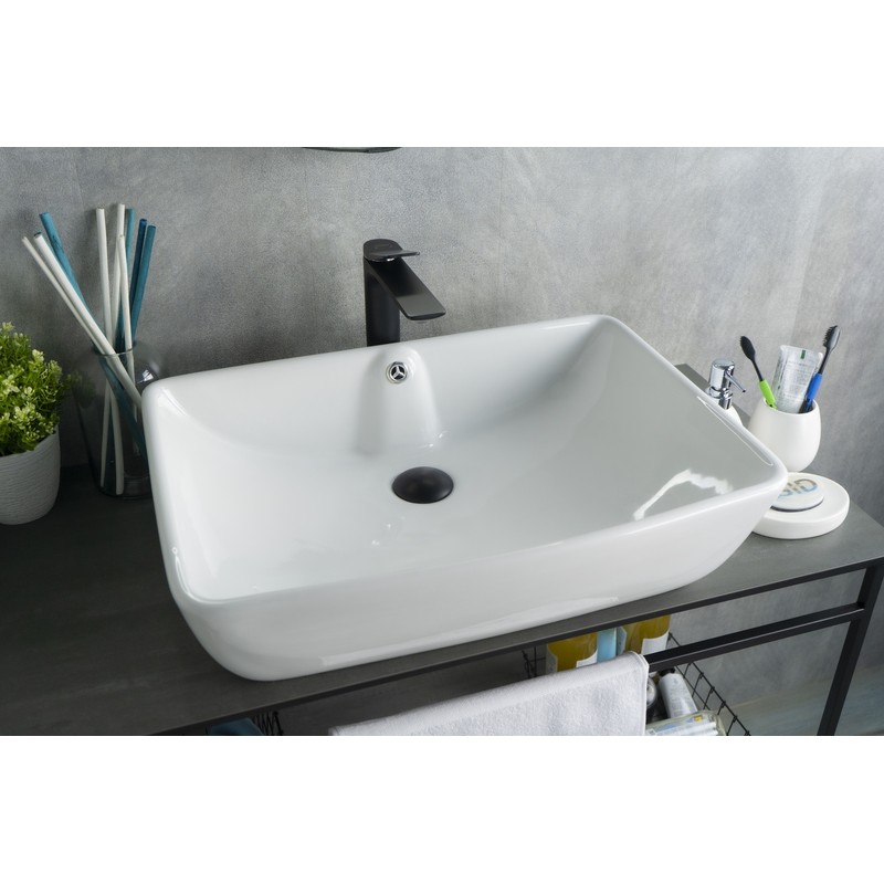 Раковина Gid N9121 51123 накладная белая 59x42x15.5