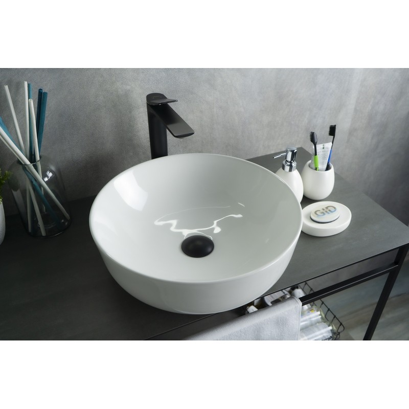 Раковина Gid D1315 51182 накладная белая 41.5x41.5x13.5