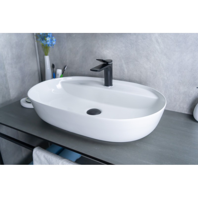 Раковина Gid D1346 51194 накладная белая 61x41x14