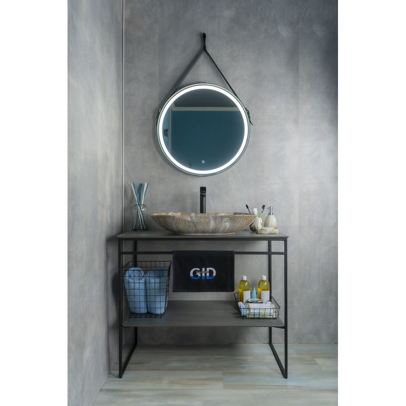 Раковина Gid Mnc503 54440 накладная под камень глянцевая 66.5x41x12