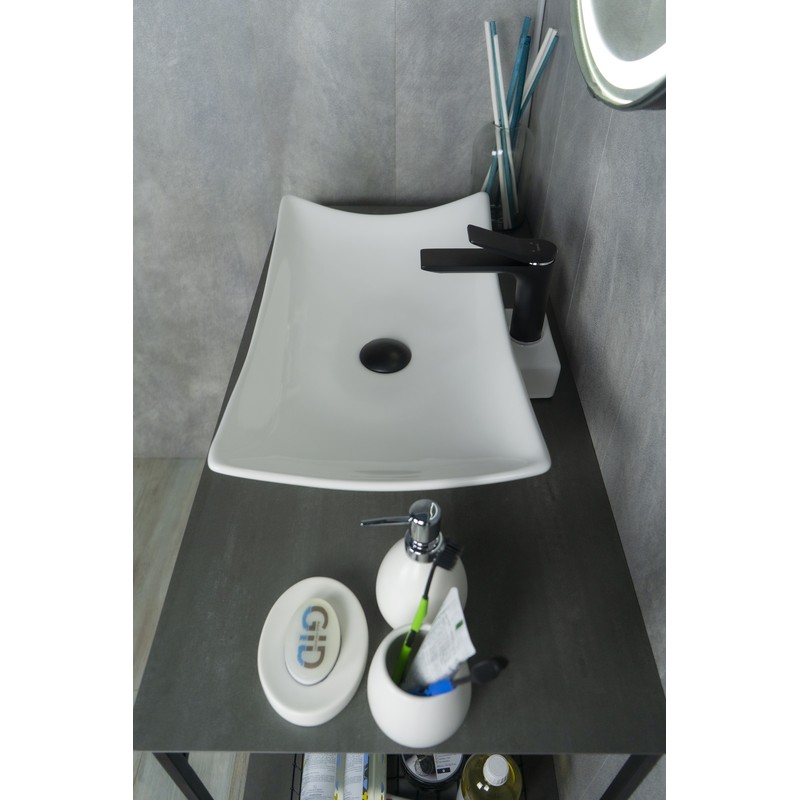 Раковина Gid N9176 51129 накладная белая 56x42x10.5