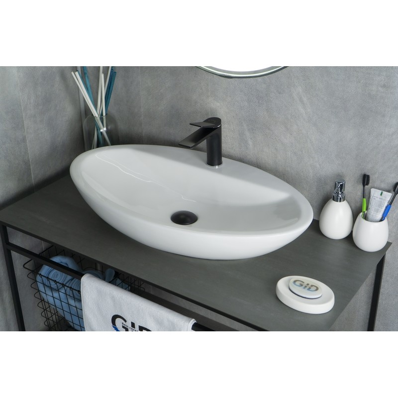 Раковина Gid N9435 51149 накладная белая 73x41.5x13.5