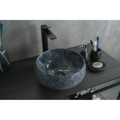 Раковина Gid Mnc481 54433 накладная под камень глянц...