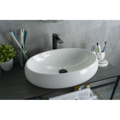 Раковина Gid N9030a 51114 накладная белая 60x41x15