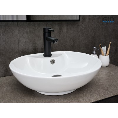 Раковина Gid N9005 51206 накладная белая 51x41x15