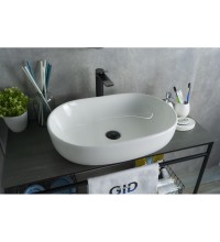 Раковина Gid N9026a 51112 накладная белая ...