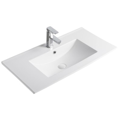 Раковина Gid NYJ803-80 71111 встраиваемая сверху бел...