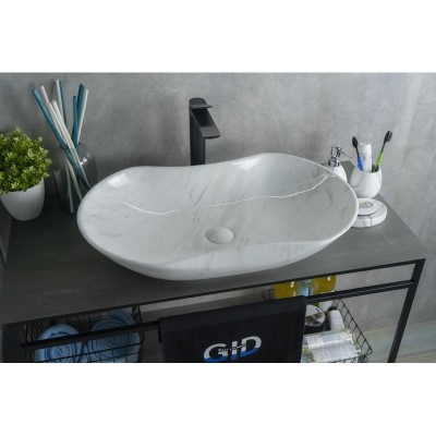 Раковина Gid Mnc503H012 54464 накладная под камень г...
