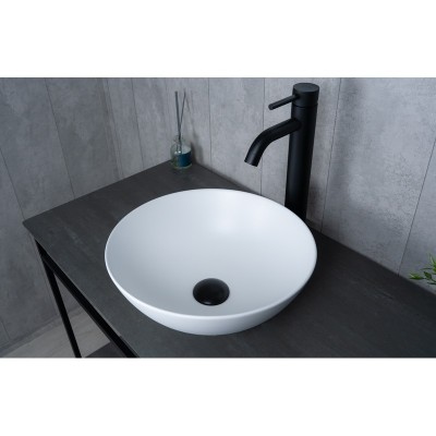 Раковина Gid 9081wm 51244 накладная белая матовая 36...