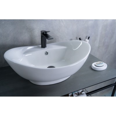 Раковина Gid N9018 51107 накладная белая 59x39x21