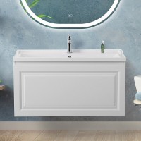 Тумба под раковину Cezares Giubileo-N-100-1C-SO-BL, 100 см, подвесная, Bianco Lucido