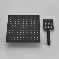 Душевая система ALMAes Eco, GK-0315, с каскадным изливом, цвет черный матовый