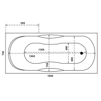 Ванна акриловая Relisan Мега 160 х 70 см