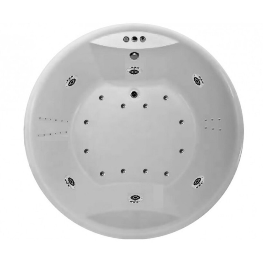 Ванна акриловая Vayer Eva D180, 180 х 180 см, круглая, белая, Гл000025681