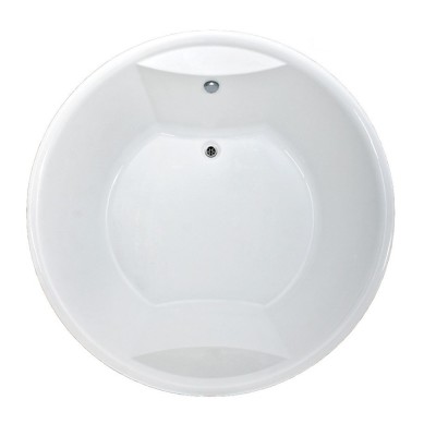 Ванна акриловая Vayer Eva D180, 180 х 180 см, круглая, белая, Гл000025681