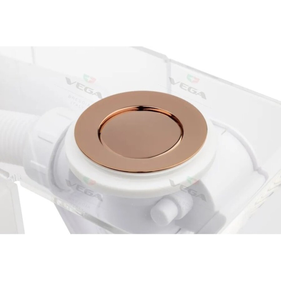 Слив-перелив полуавтомат Vega V55R, Гл000027092, 100 см, розовое золото