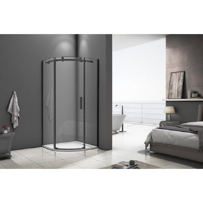 Душевое ограждение Good Door Galaxy R-90-C-CH, 90 х 90 х 195 см, стекло прозрачное, хром, ГЛ00006