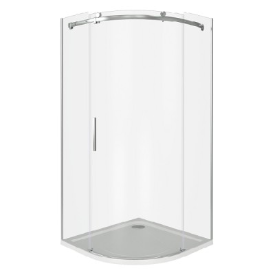 Душевое ограждение Good Door Galaxy R-90-C-CH, 90 х 90 х 195 см, стекло прозрачное, хром, ГЛ00006