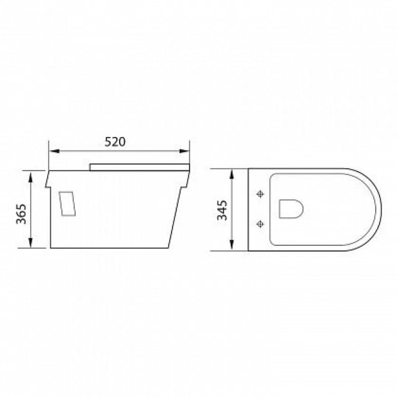 Подвесной безободковый унитаз Aquanet Glide-W CL-11042 (210772), крышка микролифт Slimseat, цвет белый