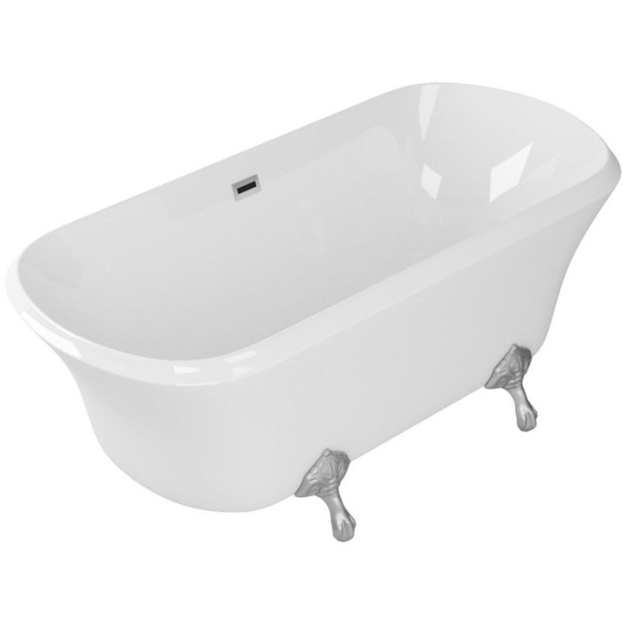 Ванна акриловая Grossman 172 x 80 см, отдельностоящая, белая, GR-1001