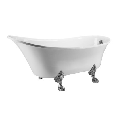 Ванна акриловая Grossman Retro, 160 x 70 см, отдельностоящая, белая матовая, GR-1002M