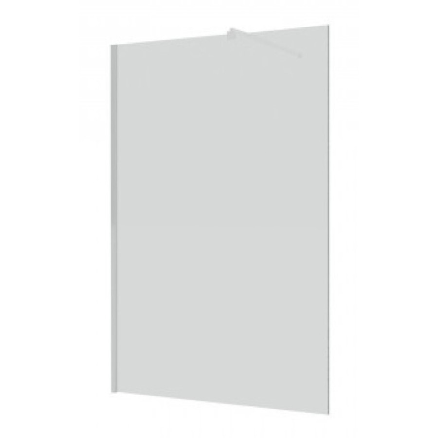 Шторка на ванну Grossman 120 x 140 см неподвижная, стекло прозрачное, хром, GR-103