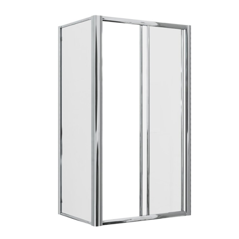 Душевой уголок Grossman Alba, 100 х 80 х 190 см, стекло прозрачное, профиль хром, GR-1080Al