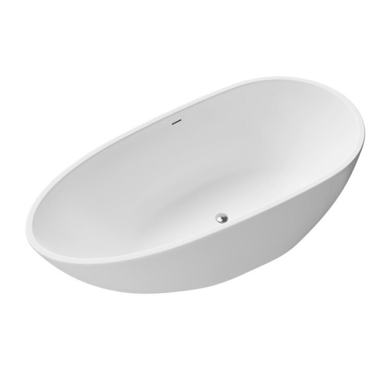 Ванна акриловая Grossman Fly, 170 x 80 см, отдельностоящая, белая матовая, GR-1102M