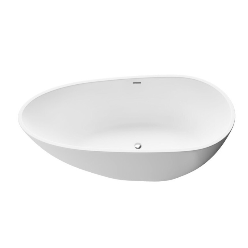 Ванна акриловая Grossman Fly, 170 x 80 см, отдельностоящая, белая матовая, GR-1102M