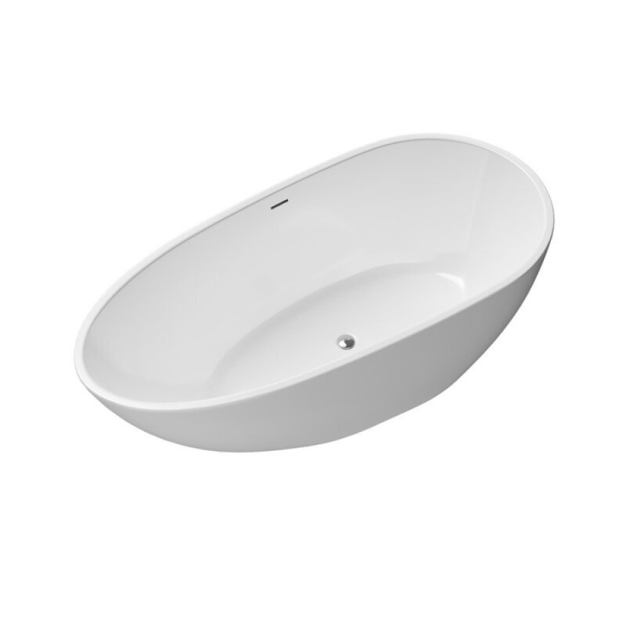Ванна акриловая Grossman Fly, 160 x 80 см, отдельностоящая, белая, GR-1103