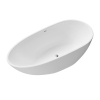 Ванна акриловая Grossman Fly, 160 x 80 см, отдельностоящая, белая матовая, GR-1103M