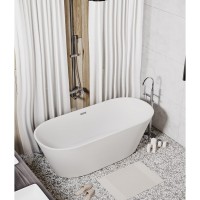 Ванна акриловая Grossman Forta, GR-1503M, 170 x 75 см, отдельностоящая, белая матовая