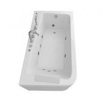 Ванна гидромассажная акриловая Grossman 170 x 95 см, цвет белый, правая, GR-17095-1R