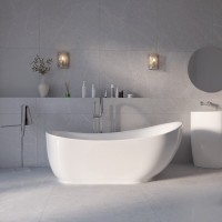 Ванна акриловая Grossman Style, 180 x 89 см, отдельностоящая, белая глянцевая, GR-2303