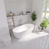 Ванна акриловая Grossman Classic, 160 x 80 см, отдельностоящая, белая матовая, GR-2502M