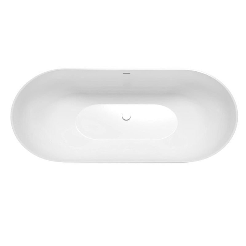 Ванна акриловая Grossman Classic, 160 x 80 см, отдельностоящая, белая матовая, GR-2502M