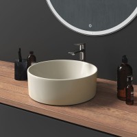 Раковина Grossman 41 x 41 х 15 см, накладная, бежевая матовая, GR-3013BEM