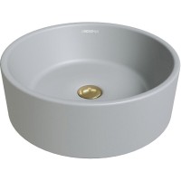 Раковина Grossman Color GR-3013GLM, 41 см, накладная, фаянс, серая матовая